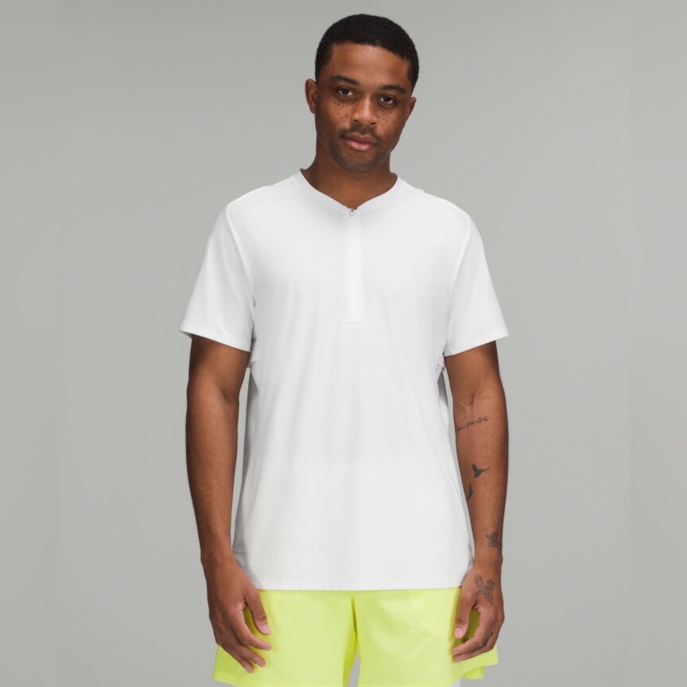 Lululemon Vented Tennis Short Sleeve Shirt White XL Men’s